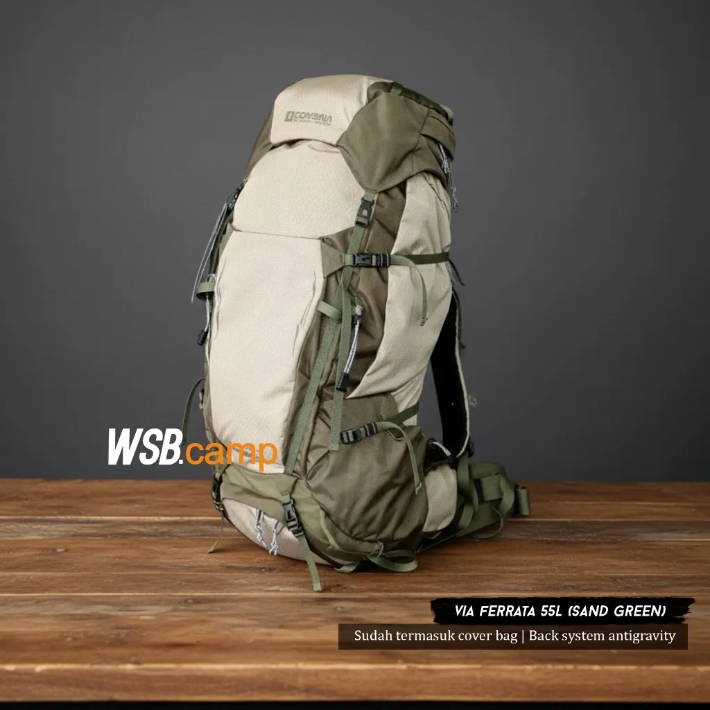 CONSINA EVEREST GEN 3 UPGRADE 2025 - VIA FERRATA -CARIER 6O+5L INCLUDE COVER CENTURION COMMANDER 45L