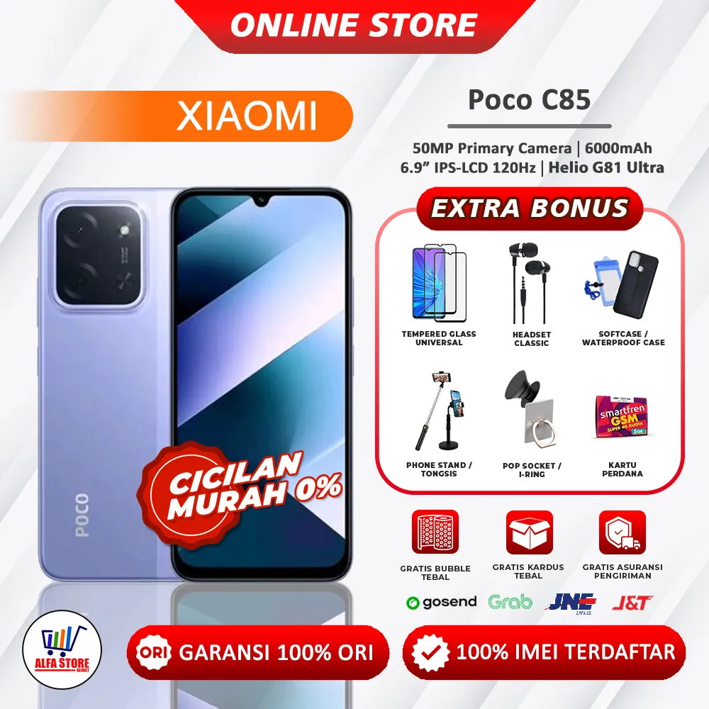 Xiaomi poco c85 8/256 poco c85 6/128 poco c71 ram 4/128gb poco c75 ram 8/256gb c75 ram 6/128gb poco c65 ram 8/256gb poco c65 garansi resmi poco pocophone