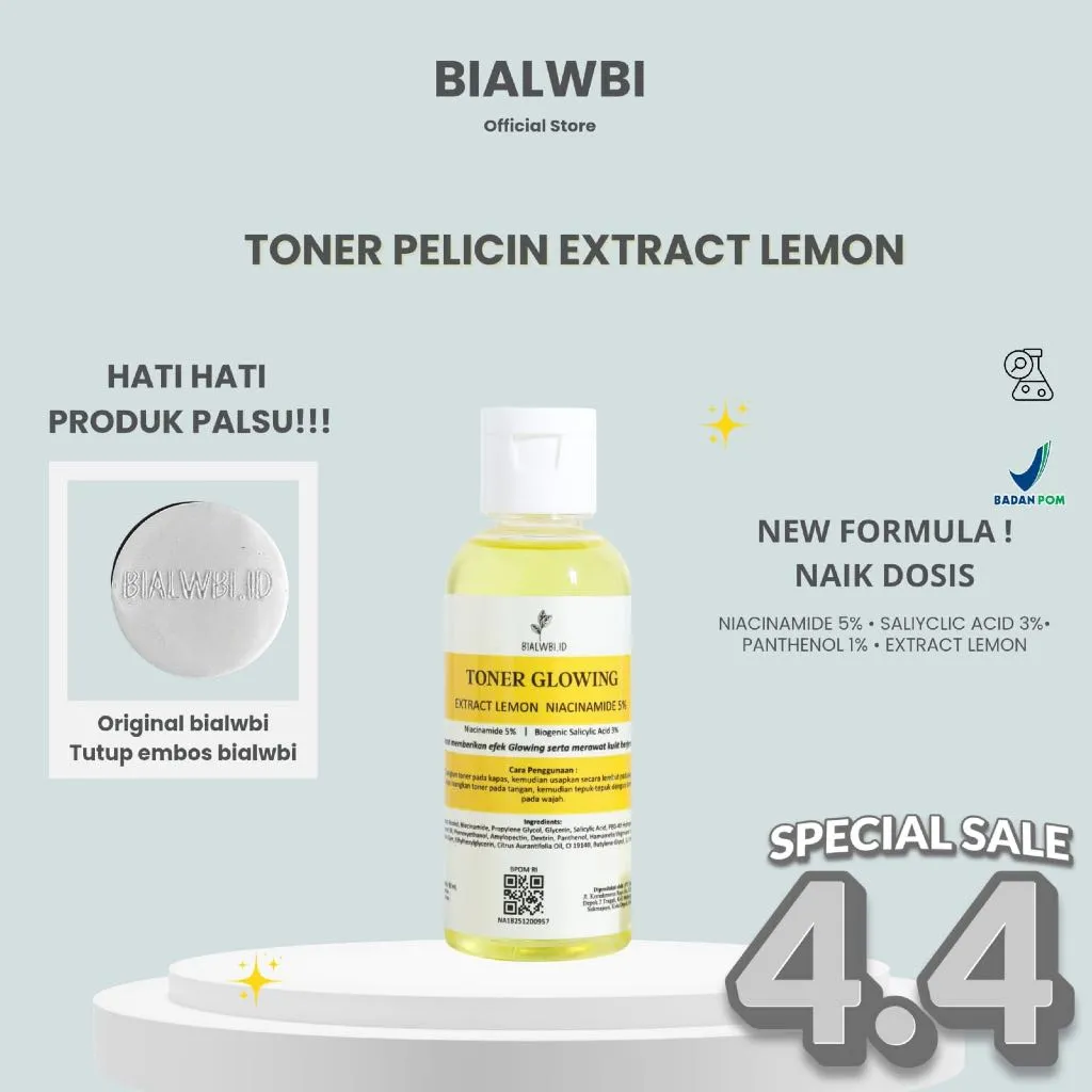 [ HARGA KHUSUS 4.4 ]TONER PELICIN BIALWBI EXTRAK LEMON