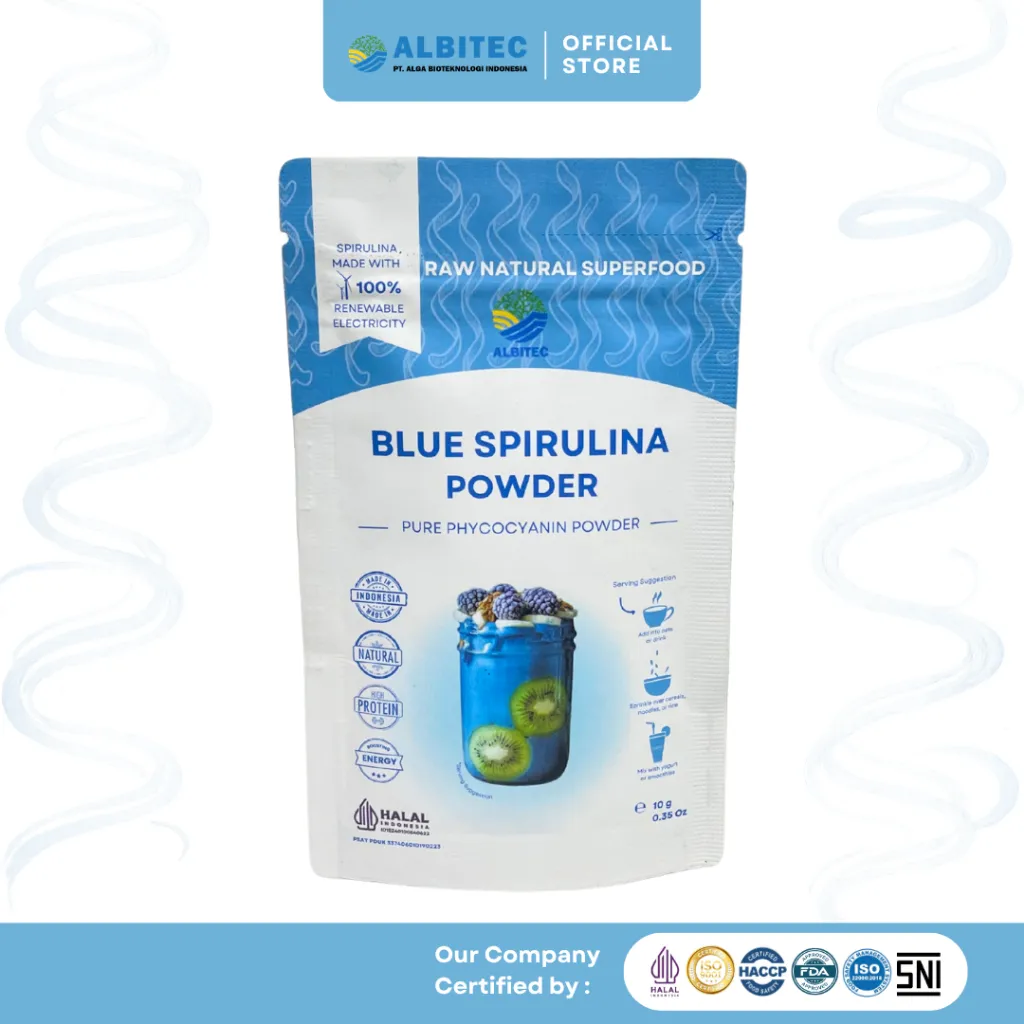 ALBITEC Blue Spirulina Powder Pure Phycocyanin Spirulina Food Grade 10gr