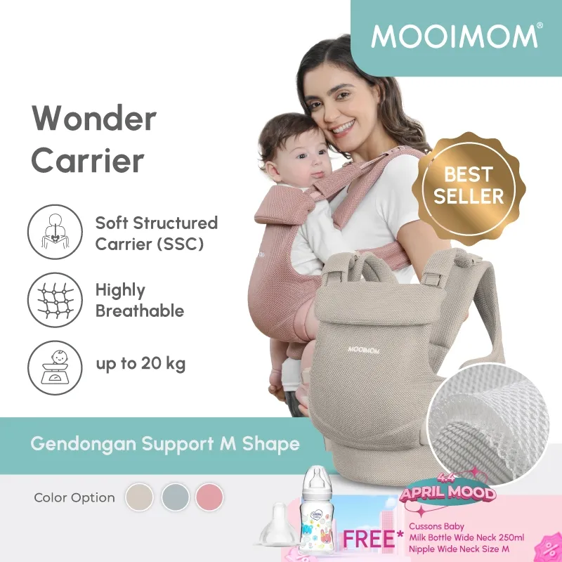 Gendongan Bayi SSC - MOOIMOM Wonder Carrier / Gendongan M Shape /Baby Carrier