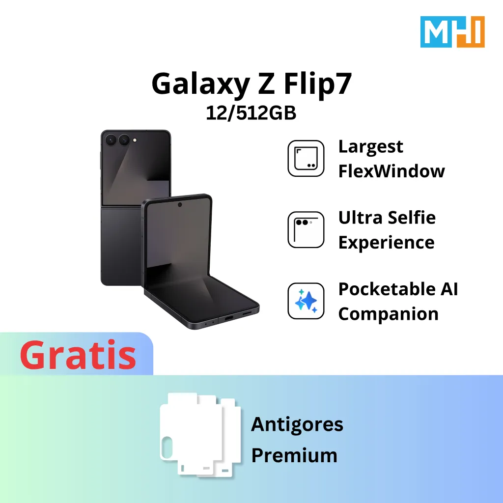Samsung Galaxy Z Flip 7 12/256GB 12/512GB, Handphone Lipat, Original, Garansi Resmi