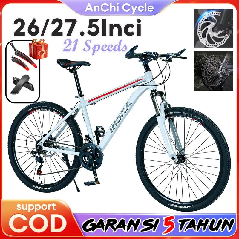 Anchi Sepeda Gunung 24/26/27.5 Inci 21speeds Mountain Bike MTB Bike Sepeda Balap Sepeda Dewasa