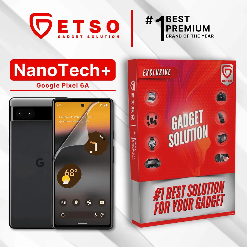 GETSO EPU BIO GENESIS Hydrogel for Google Pixel 6a / Screen Guard (Nanotech+ 100% Recycle) Premium Hidrogel Anti-Scratch Protector Tempered Gorilla Glass 5 6 7 Anti Gores Full Cover Smart Phone Watch Handphone Gadget Tab Laptop Kamera