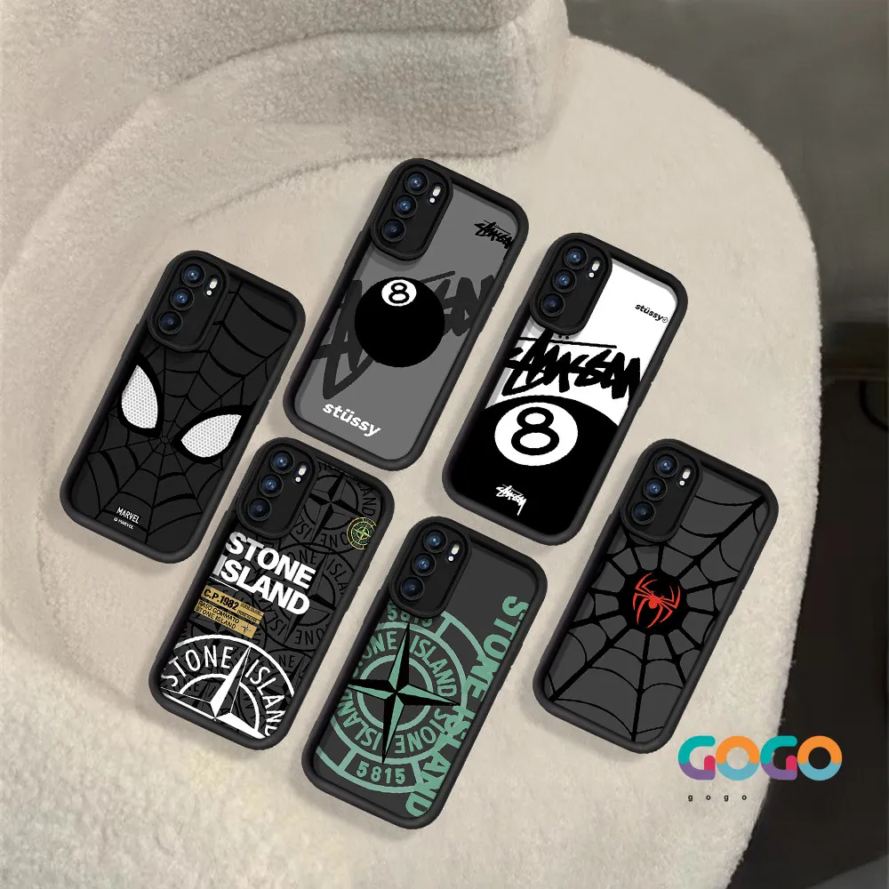 Casing hp OPPO A16 A38 A8 A53 A18 A54 A58 A52 A23 A77S RENO4 5 6 A92 A77 A72 A15 A31 A78 A35 A17 A17K A11K A12 A12S  A15 A33 A32 A15S A57 A95 A53S A55 A3S AX5 A16K A9 A74 A5S A52 A74 A92 A94 A12E Casing pelindung ponsel gaya anak laki-laki spiderman 03179