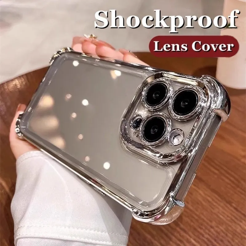 Honor 400 200 100 90 Pro 70 Honor 90 Lite 200 Smart Transparent Plating Kasus Telepon Perlindungan Kamera Airbag Penutup Silikon Lembut Tahan Jejak
