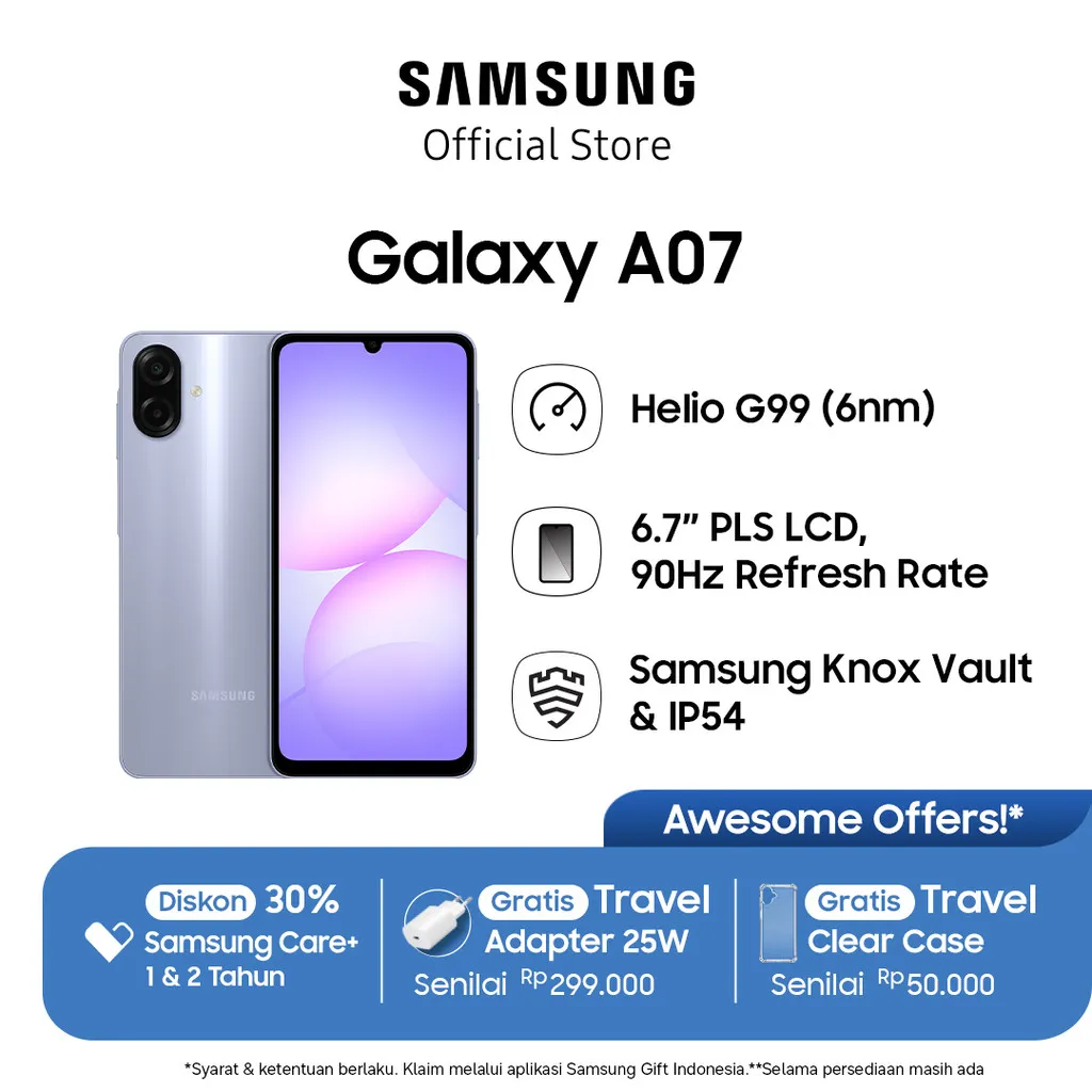 Samsung Galaxy A07 8/256GB - Light Violet