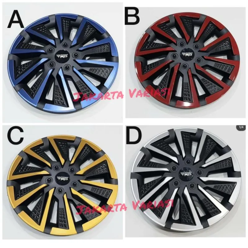 Dop Velg TRD ring 13 14 inch Roda Wheeldop mobil universal