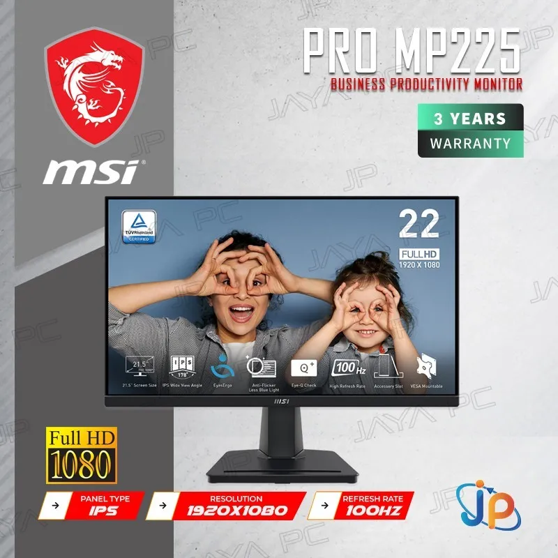 Monitor MSI LED IPS PRO MP225 - Full HD 22" Inch