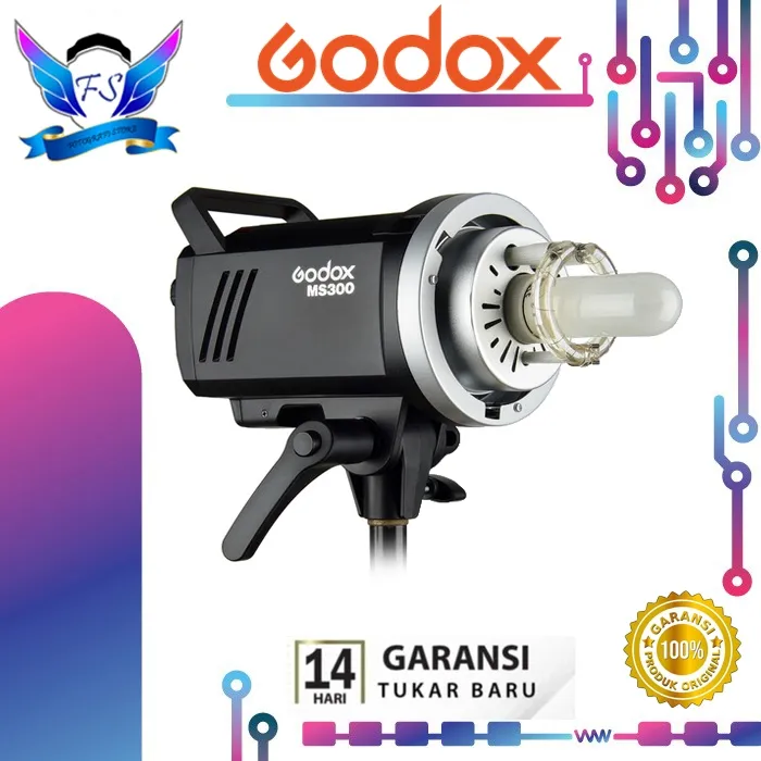 Studio Flash Lampu Studio MS300 / MS-300 / MS 300 Godox HSS