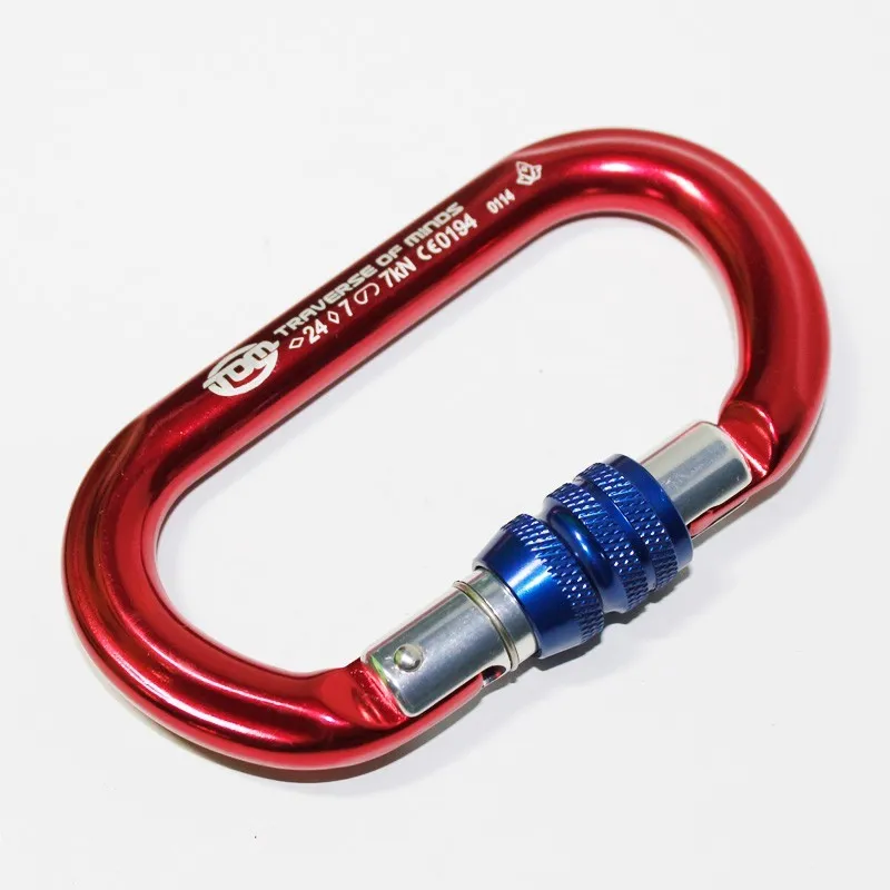 Consina TOM Screw gate Oval Carabiner | Karabiner Alat Panjat Tebing Outdoor Rescue Climbing Safety