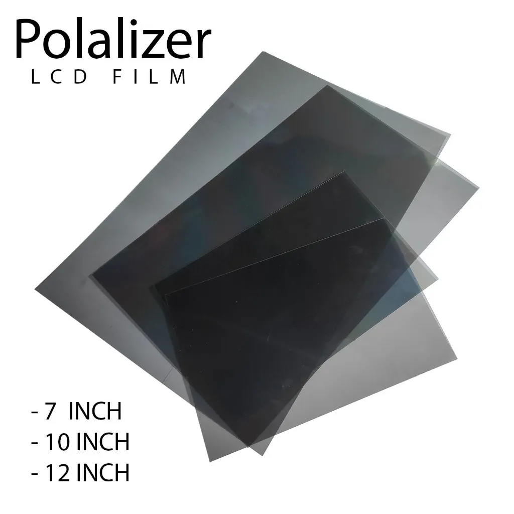 Polarizer LCD Film OLED / TFT Lembaran Filter Cahaya 7–12 Inch
