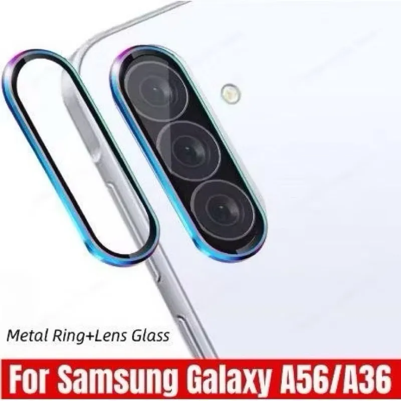RING METAL CAMERA SAMSUNG A07 2025/A17 5G/A26/A36/A56 TEMPERED GLASS LENSA PROTECTION PELINDUNG KAMERA RING KACA