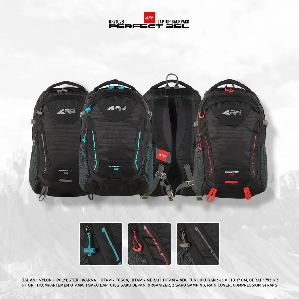 Tas Ransel Pria Perfect 25 Liter Arei Outdoorgear