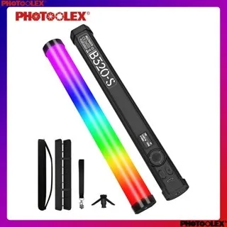 PHOTOOLEX B320S Lampu Tabung RGB Magnetik Lampu Isian Meja Fotografi Potret Syuting luar ruang