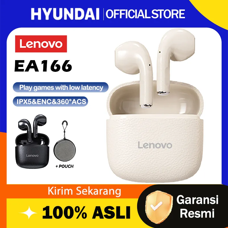 Lenovo Thinkplus EA166 ENC True Wireless TWS Bluetooth Mini Earbuds gaming Earphone V5.4