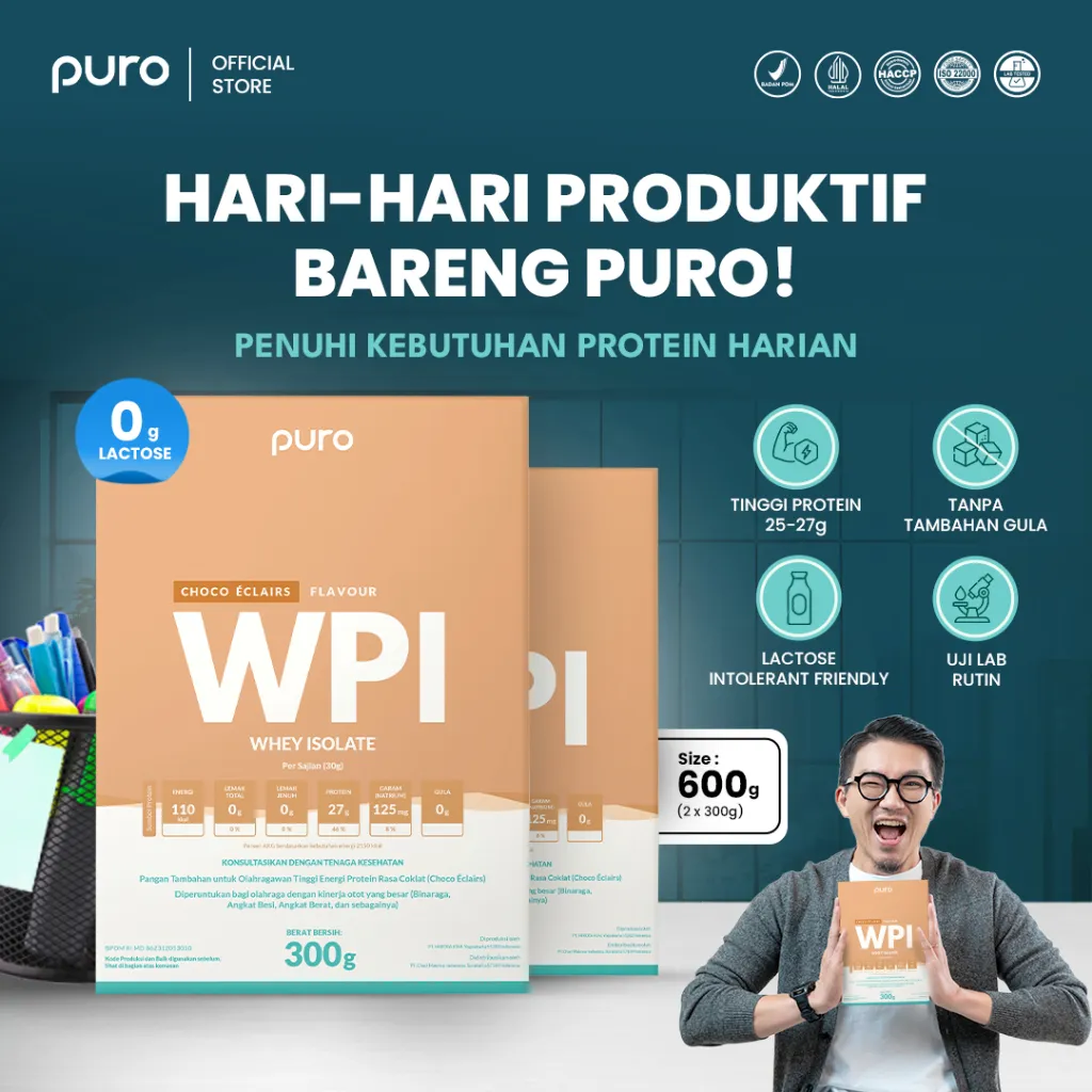 PURO ISOPRO WPI 90 WHEY ISOLATE 600gr