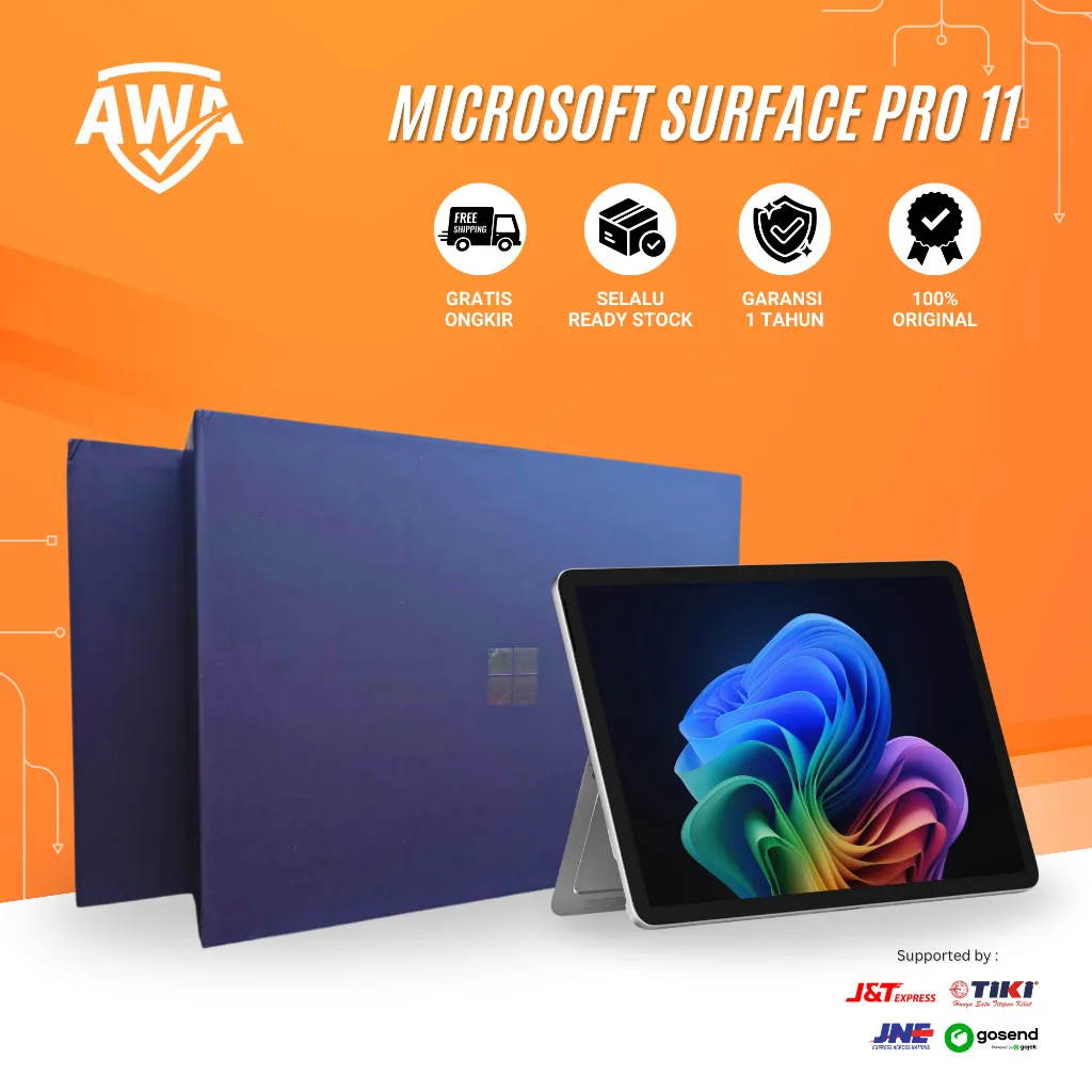 Microsoft Surface Pro 11 XI Snapdragon X Elite Processor 256GB 512GB 1TB - PLUS 16/256GB
