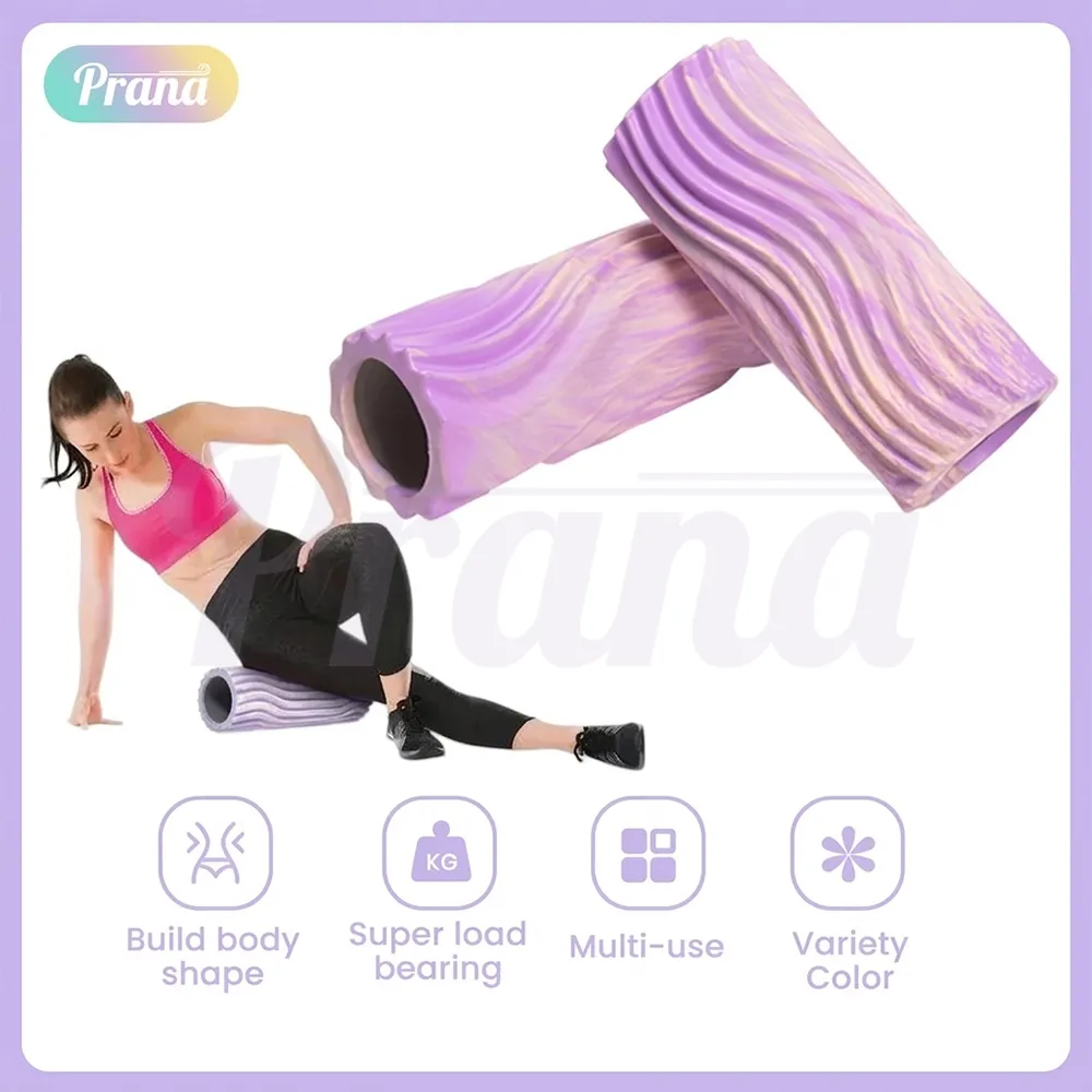PRANA Foam Roller Alat Terapi Pijat Otot Punggung Roller Gym Yoga Pilates Fitness PN-FBB5147