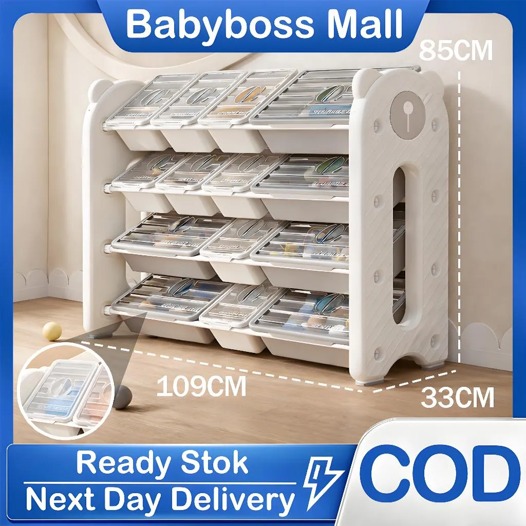 Rak Serbaguna Rack Shelf Rack BUKU Organizer Colorful Rak mainan anak -anak menerima rak Rak Penyimpanan Anak