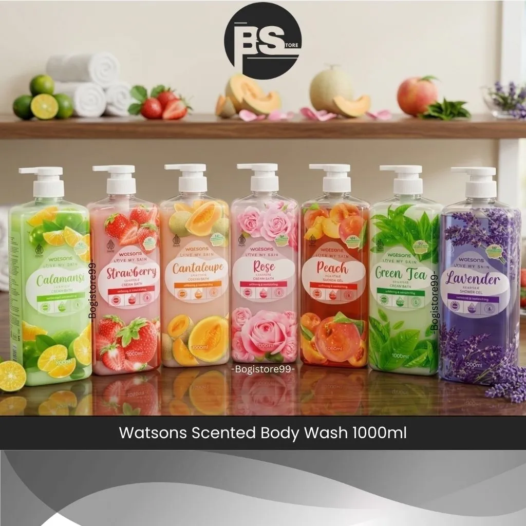 Sabun Mandi Cair Watsons (Scented Shower Gel/Cream Bath) 1000ml Botol Pump