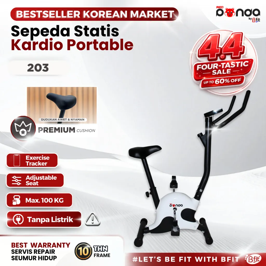 Sepeda Statis REDPANDA 203B Exercise Bike Sepeda Olahraga Cardio Portable Alat Fitness Gym