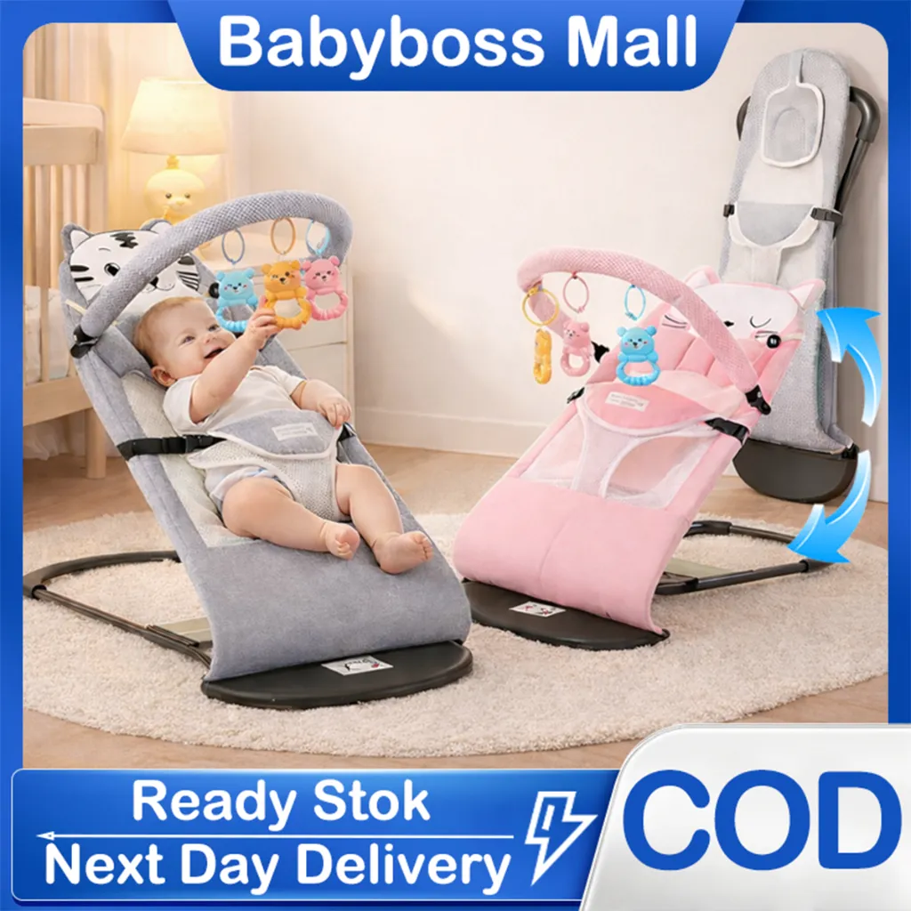 Kursi Ayunan Bouncer Bayi Otomatis Murah Ayunan Bayi Lipat Newborn Baby Alami Meninabobokan Bayi Untuk Tidur