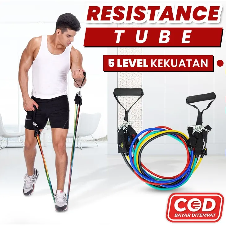 PREMIUM 11 IN 1 PRO RESISTANCE BAND SET FITNESS GYM PULL UP PILATES BUKAN SVARGA