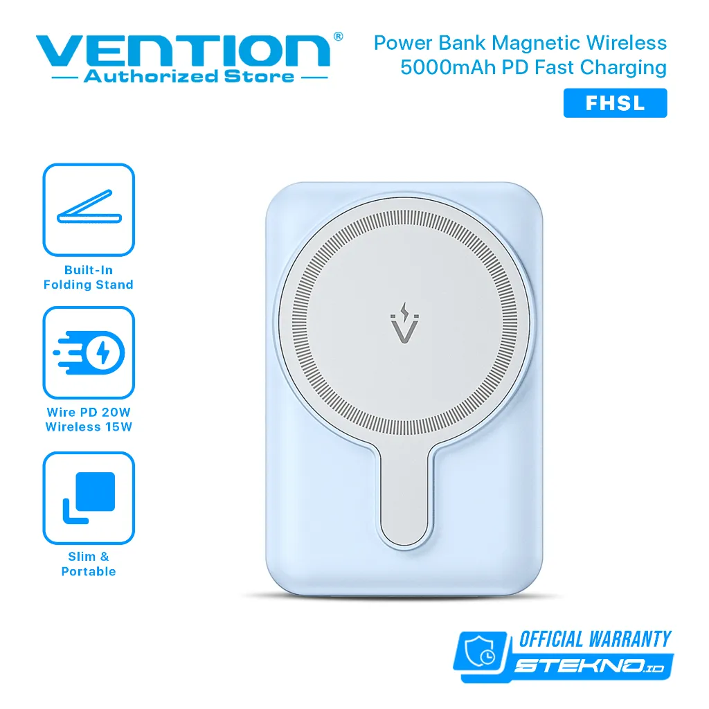 Vention Wireless Powerbank Magnetic Magsafe 20W iPhone Fast Charging Type C PD