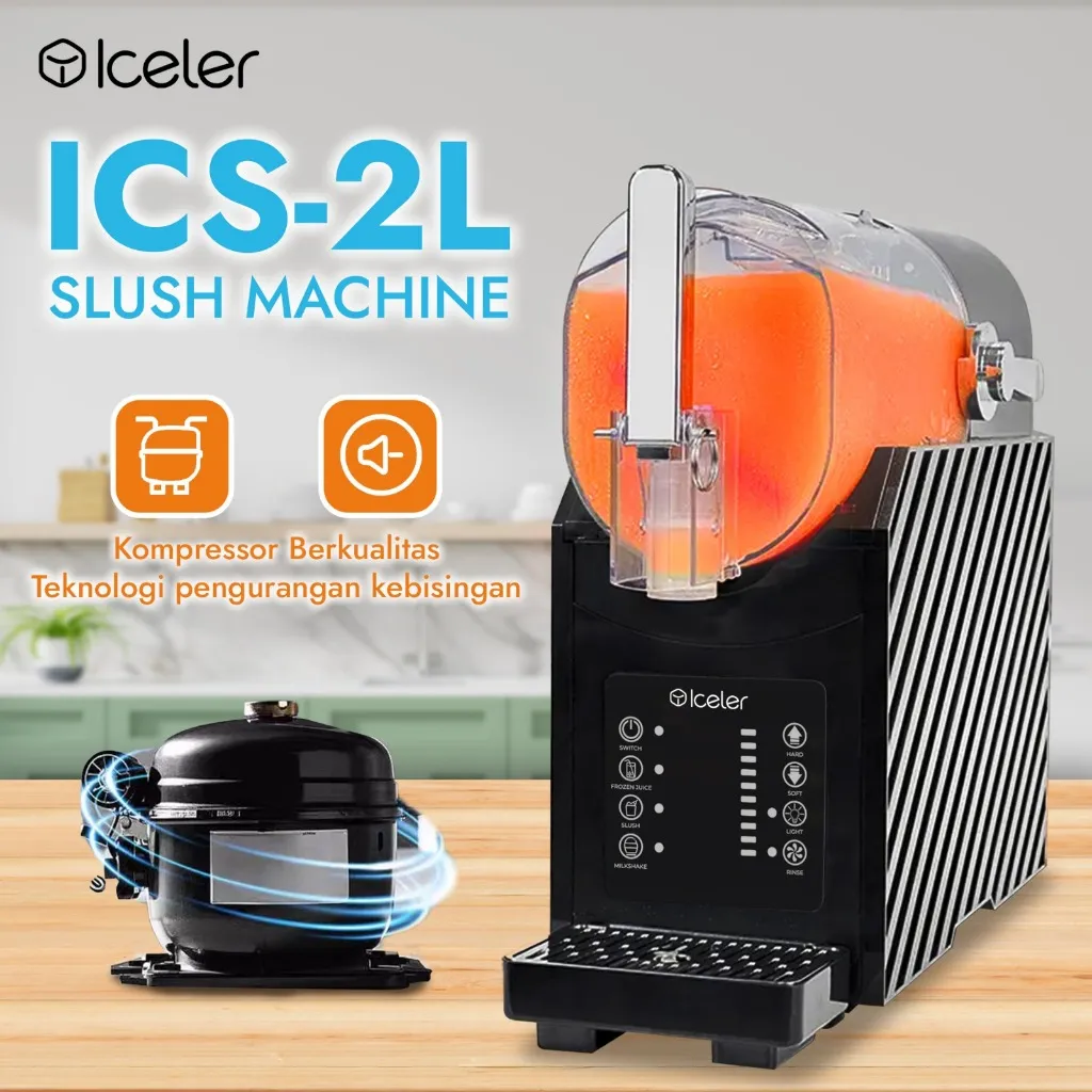 Slushy Machine Iceler Mesin Slush/ Cold Drink/ Margarita/ Jus Juicer/ 3 Liter