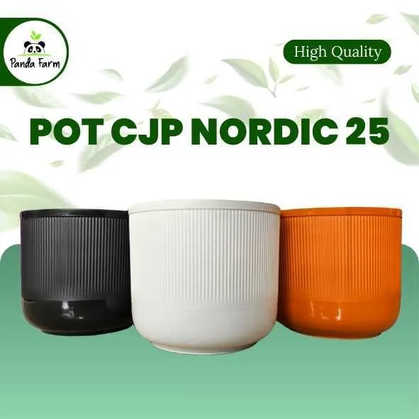 Pot Bunga Tanaman Minimalis Elegan Tabung Nordic Diameter 25 cm Bahan lentur berkualitas