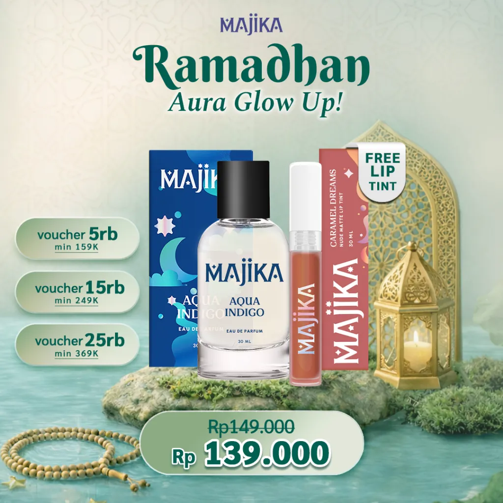 MAJIKA Aqua Indigo Eau de Parfum FREE Lip Tint