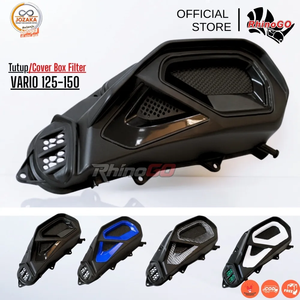 [RhinoGo]Cover Box Filter Udara Vario 125 150 Fi Esp techno Led kzr