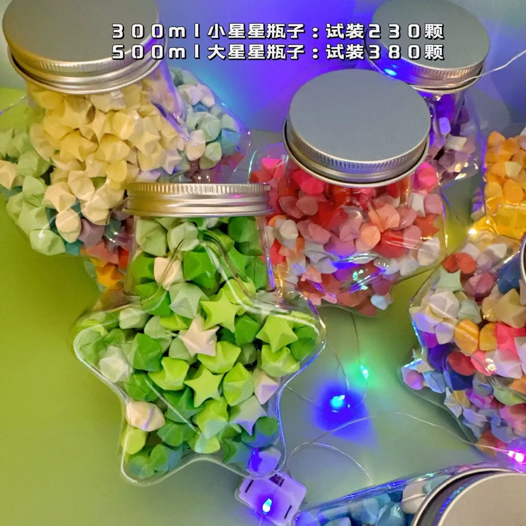 POPTOYS DIY 540pcs Lucky Star Kertas Craft Crafting Stuff Kertas Strip Quilling Paper Gradient Color Origami Kertas Bintang