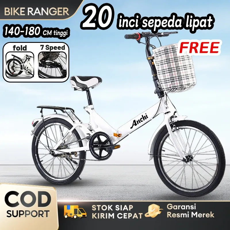Anchi Sepeda Lipat 20 Inch 7 speed 2026NEW Ringan Kokoh Original