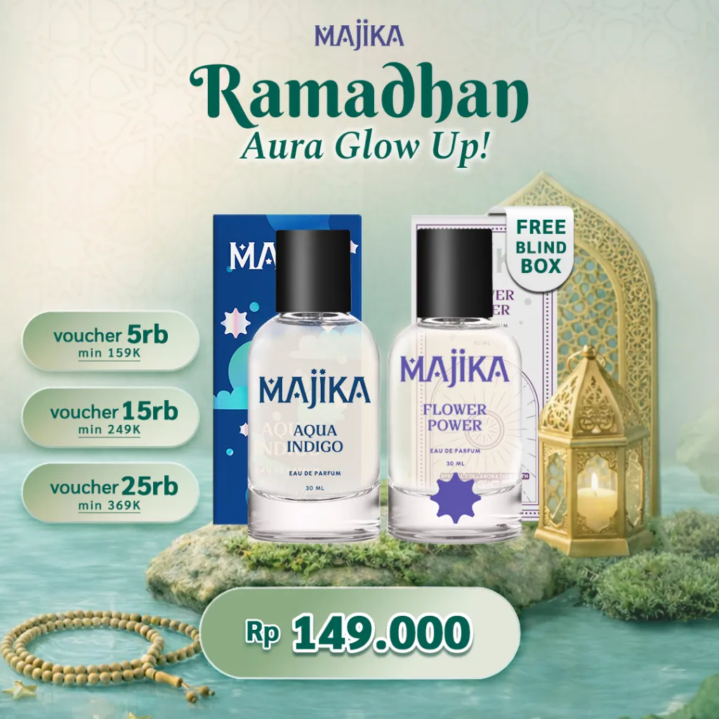 MAJIKA Aqua Indigo Eau de Parfum FREE Blind Box Magic 5