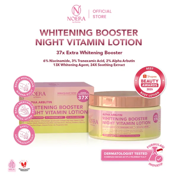 Noera Whitening Booster Night Vitamin Lotion | Whitening Lotion | HB Dosting Pemutih Badan