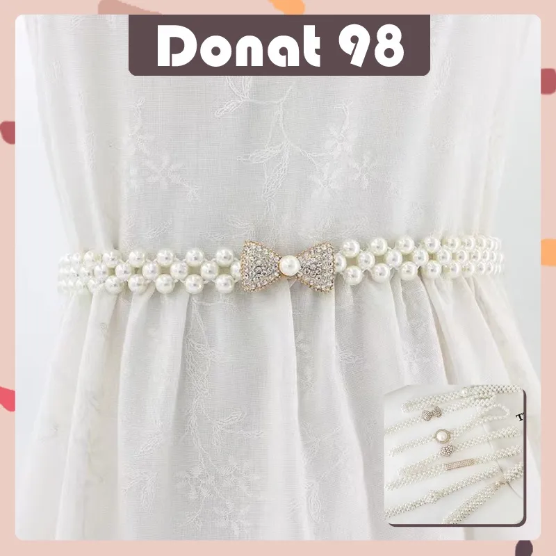 Ikat Pinggang Wanita Full Mutiara Imitasi Fashion - Sabuk Women Pearl