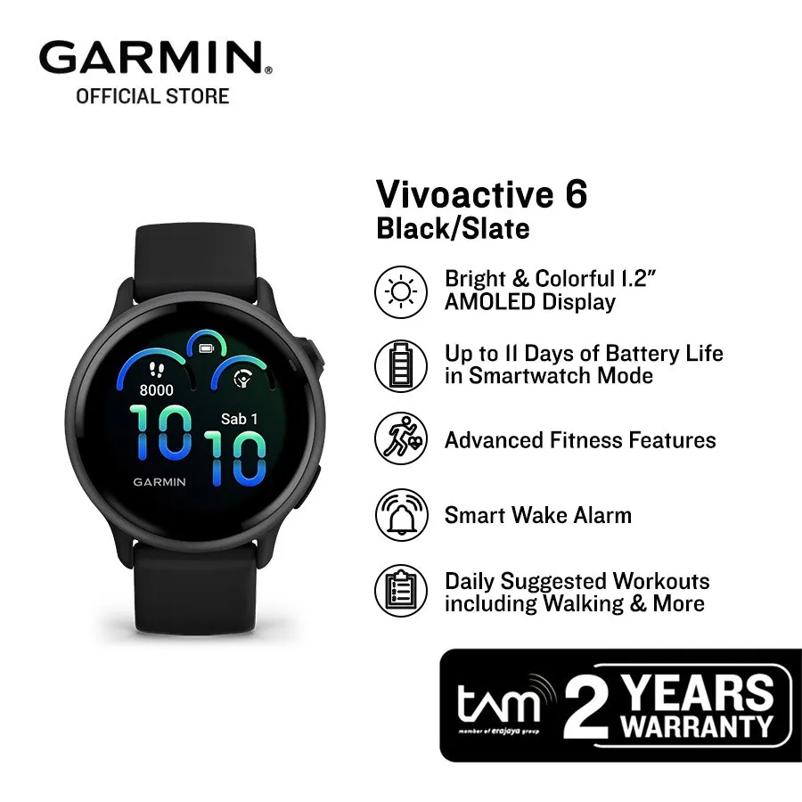 Garmin Vivoactive 6 - Black/Slate