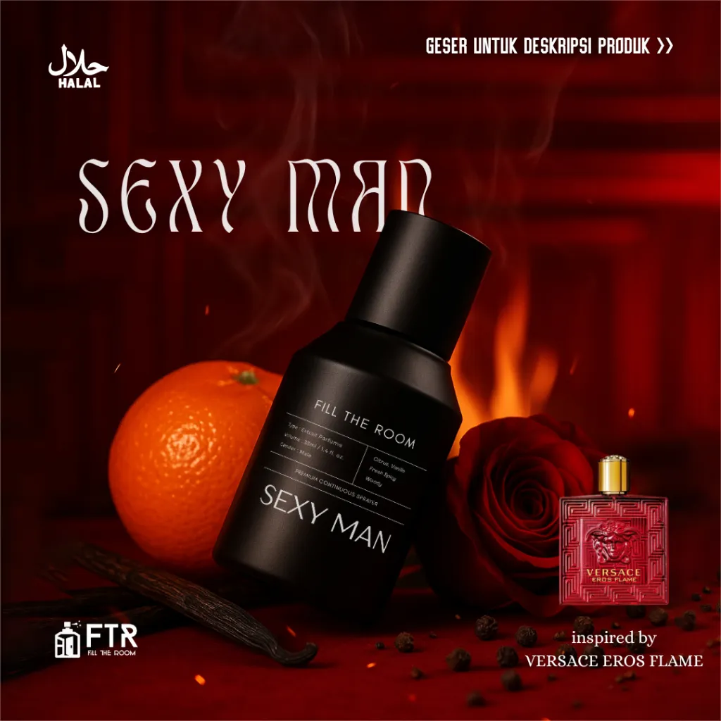 FTR SEXY MAN Extrait De Parfum 100ML - 35ML - Parfum Pria Wangi Tahan Lama - Long Lasting - Extrait Parfum - Men Fragrances