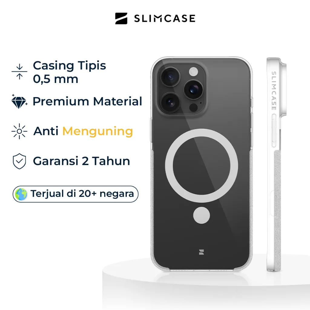 Casing iPhone 16 Series Slimcase Unique 3 - MagSafe Magnetic Case, Anti-Yellowing