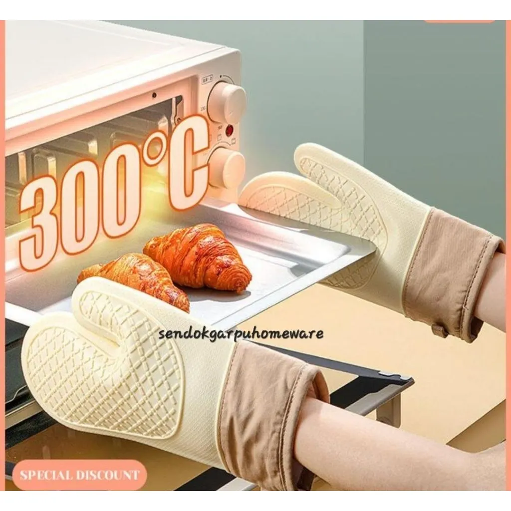 Sarung tangan oven silicone tebal anti panas Microwave glove 1pc