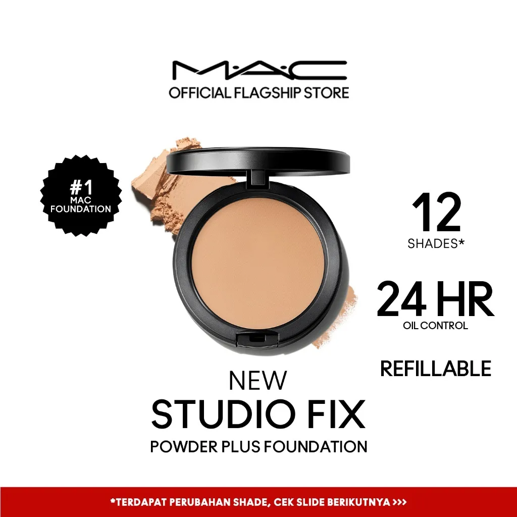 MAC Studio Fix Powder Plus Foundation/ Matte Finish 24 HR Oil-Control (12 Shades) Compact Powder Best Seller Makeup