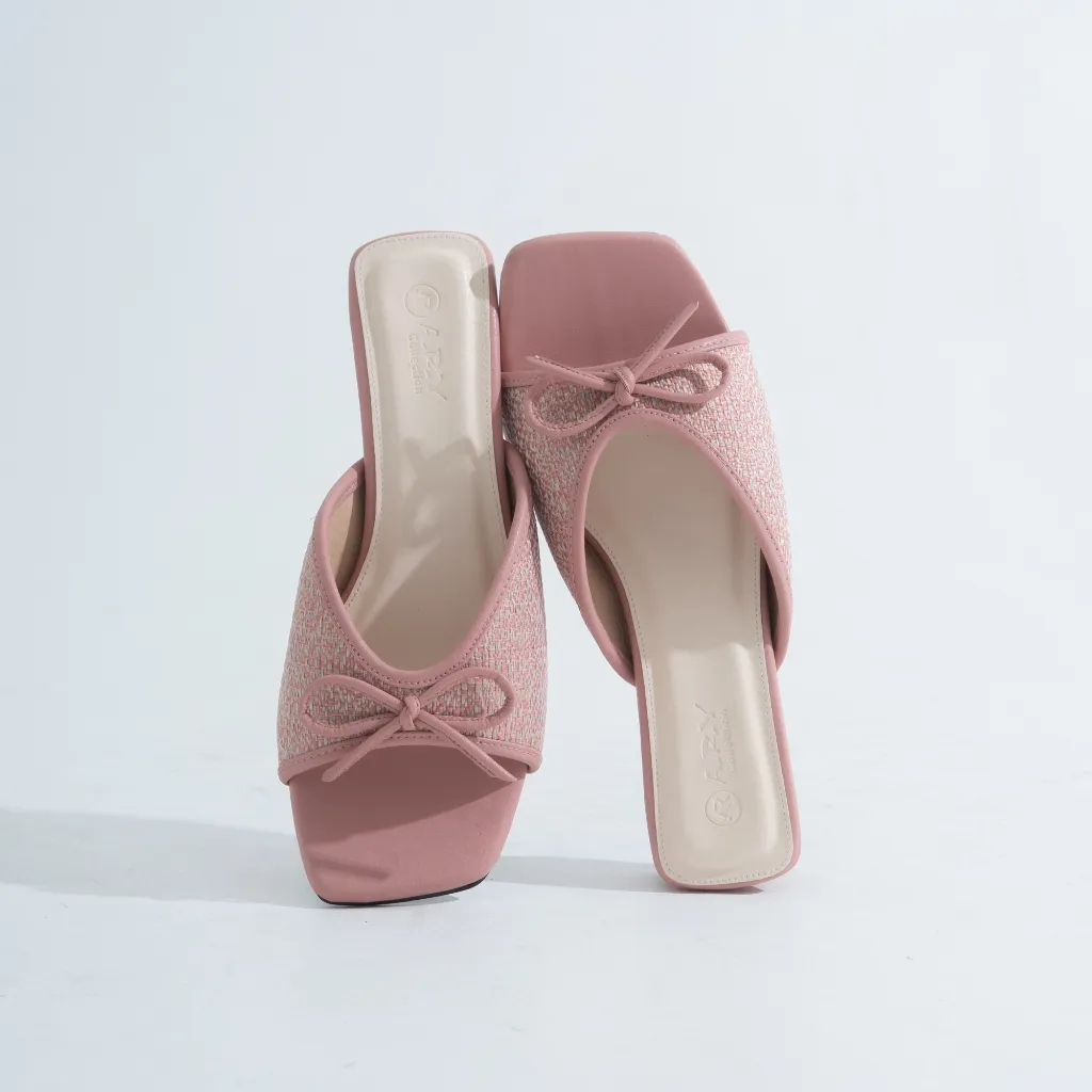 Karlyn Heels Wanita Hak 3cm Premium Synthetic Leather A.R.Y Collection