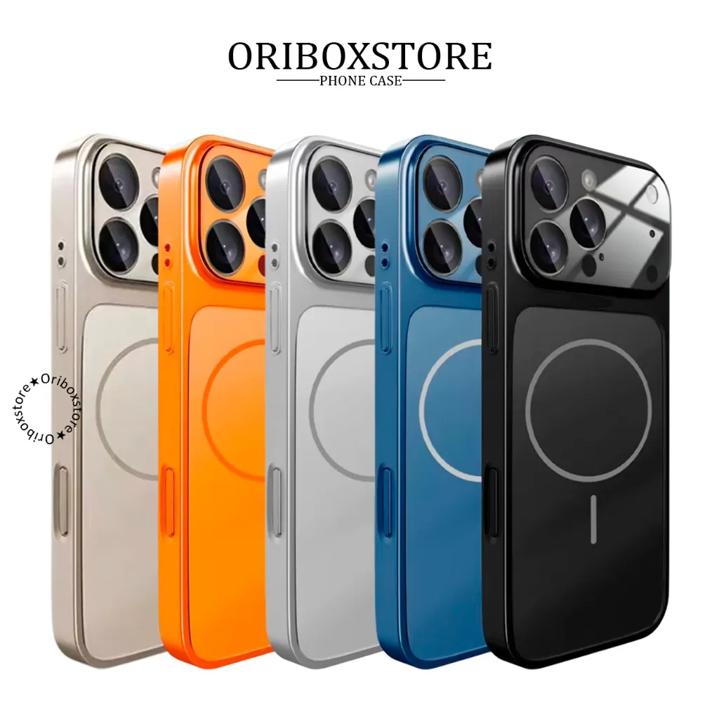 ORIBOX - [+Packing Box Look Like 17series] Magnetic Corning Sandblash Glass Case For Iphone 17 17air 16 15 14 13 12 11 Pro Plus Promax RCI620