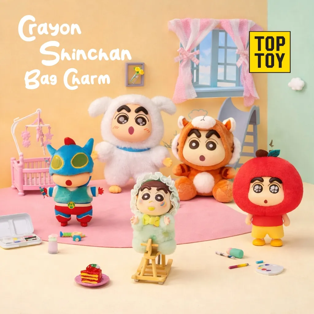 [FULL COLLECTION] TOPTOY x Crayon Shinchan Collection Blind Box Gantungan Tas Aksesoris Tas Karakter Shinchan