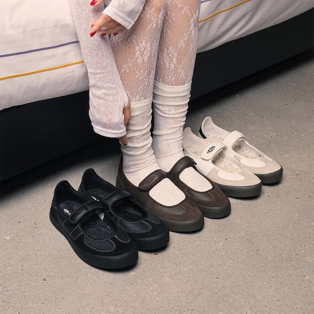 CRSL X GOZEAL Folyde Shoes I Sepatu Mary Jane Casual Wanita | Flat Shoes Sporty I Sepatu Cewek