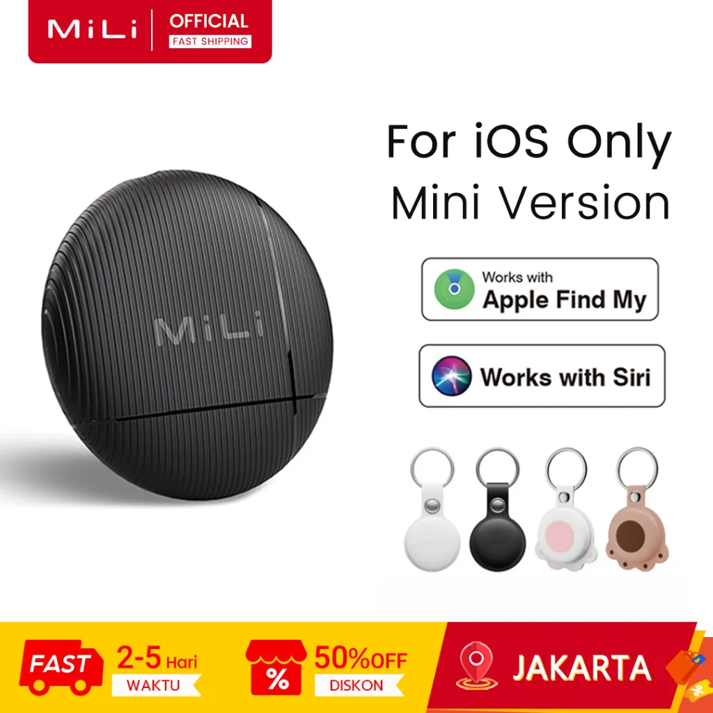 [iOS Only] MiLi LiTag Mini GPS Tracker IP65 Waterproof 120m Smart Tag Pelacak GPS