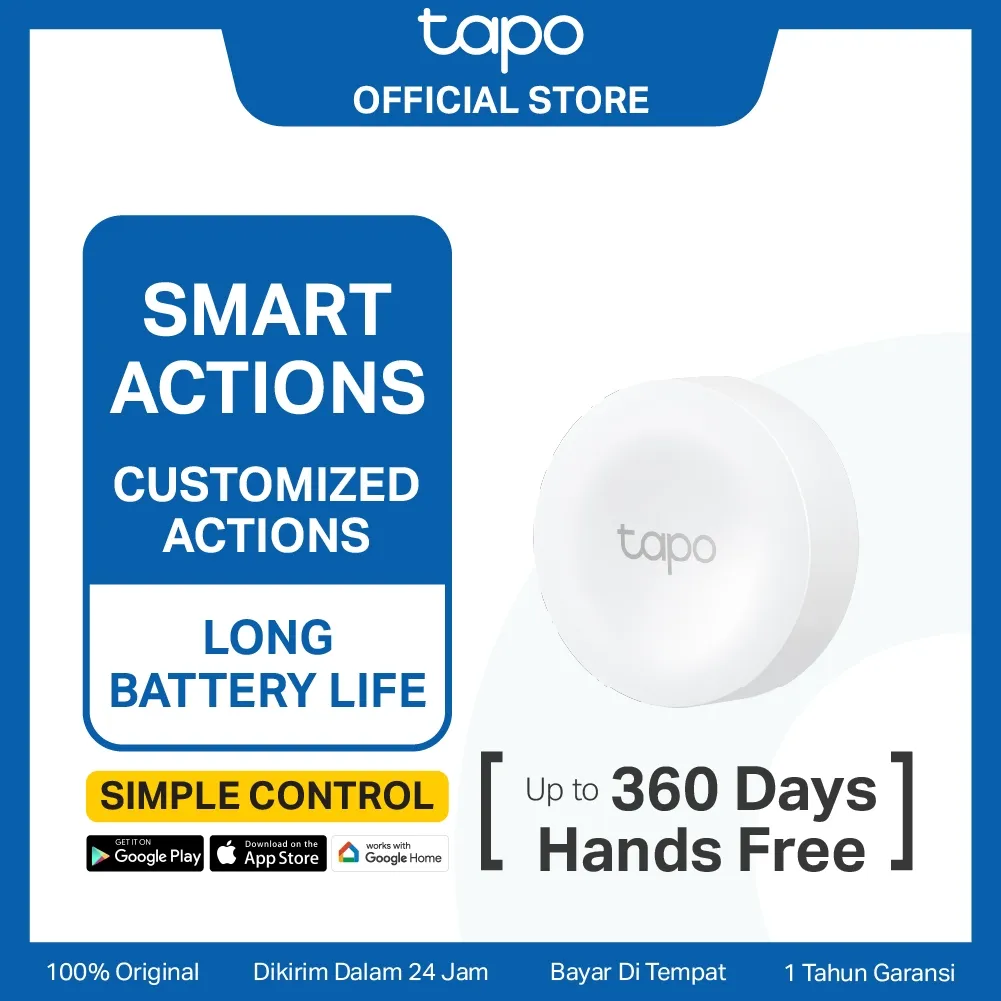 TAPO S200B Smart Button Smart Action Control All Electronic Devices with Battery IoT Smart Home