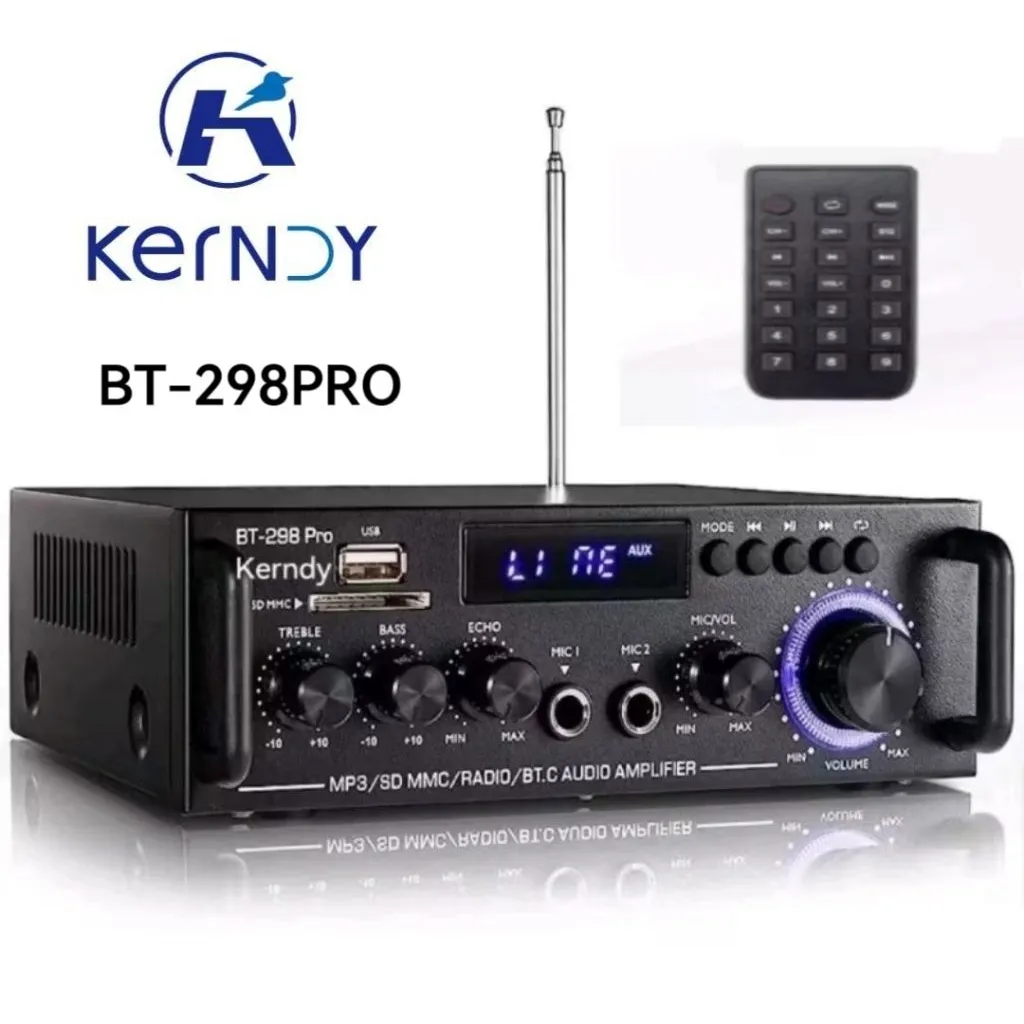 Kerndy  Bluetooth EQ Audio Amplifier Karaoke Home Theater FM Radio 600w amplifier